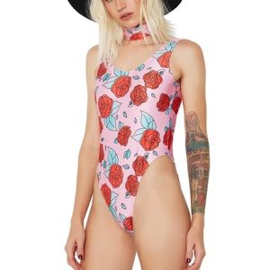 Made You Blush Swimsuit with Choker